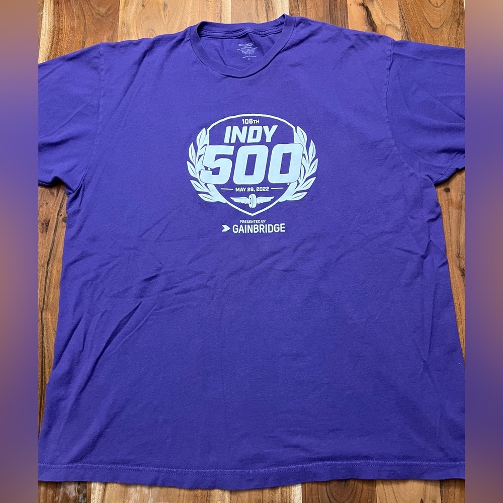 Indianapolis 500 2022 Purple Indy Car Short Sleeve Shirt